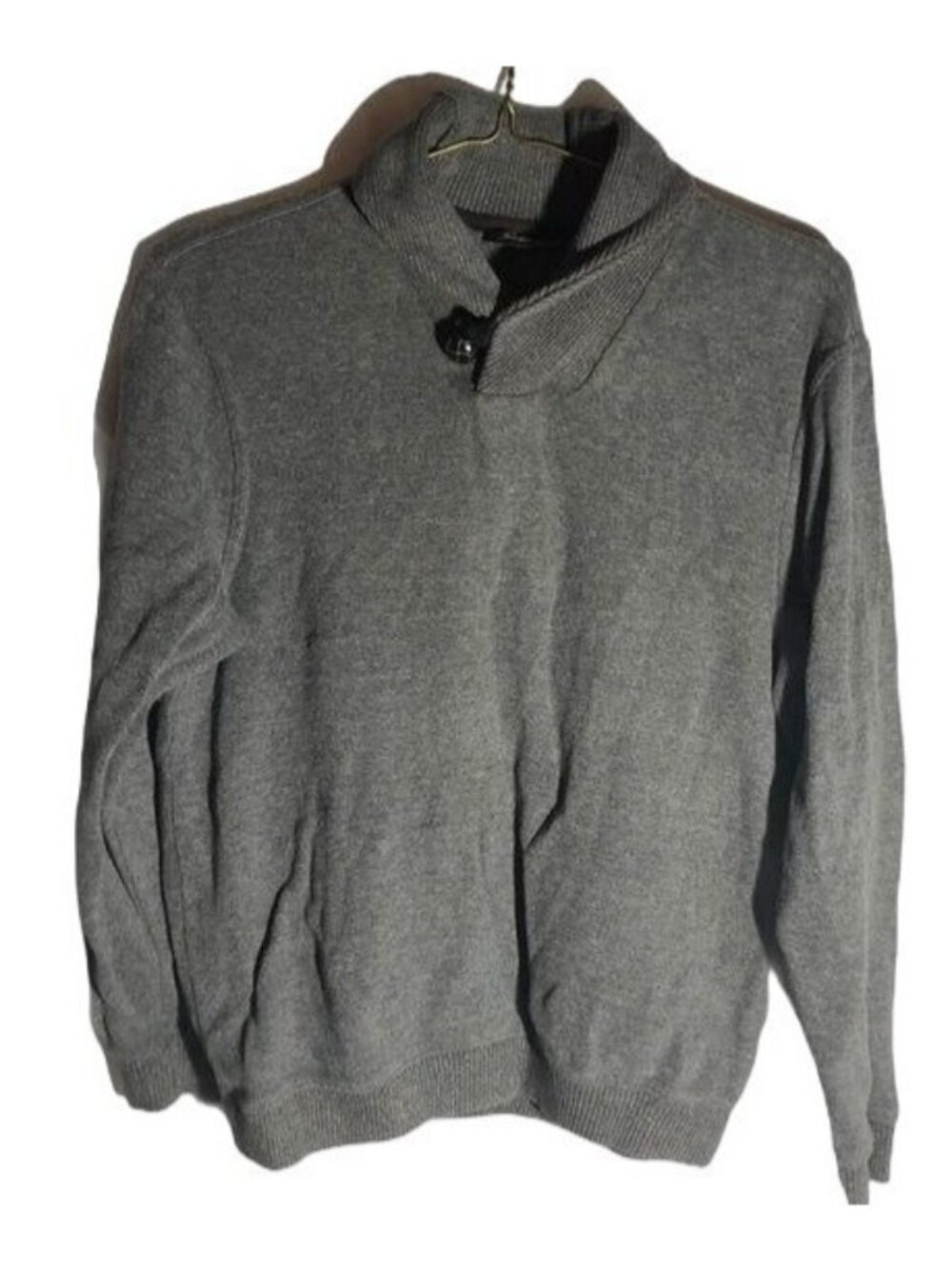 tasso elba gray turtle neck sweater long sleeve cotton medium armpit to armpit 2